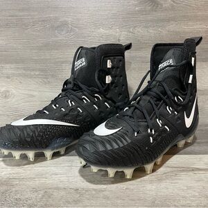 Men's Nike Force Savage Elite TD Football Cleats Black/Wht Sz 10 857063-011